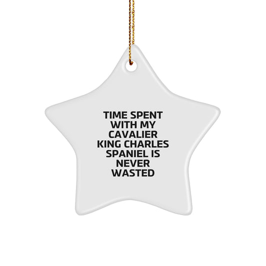 Cavalier King Charles Spaniel Dog Gifts, Funny Quote, Star Ornament, Gifts from Men to Family for Christmas Unique Gifts - Image 1
