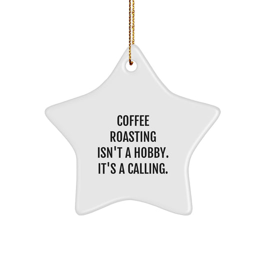 Coffee Roasting Gifts for Men from Friends, Inspirational Star Ornament for Christmas - Image 1