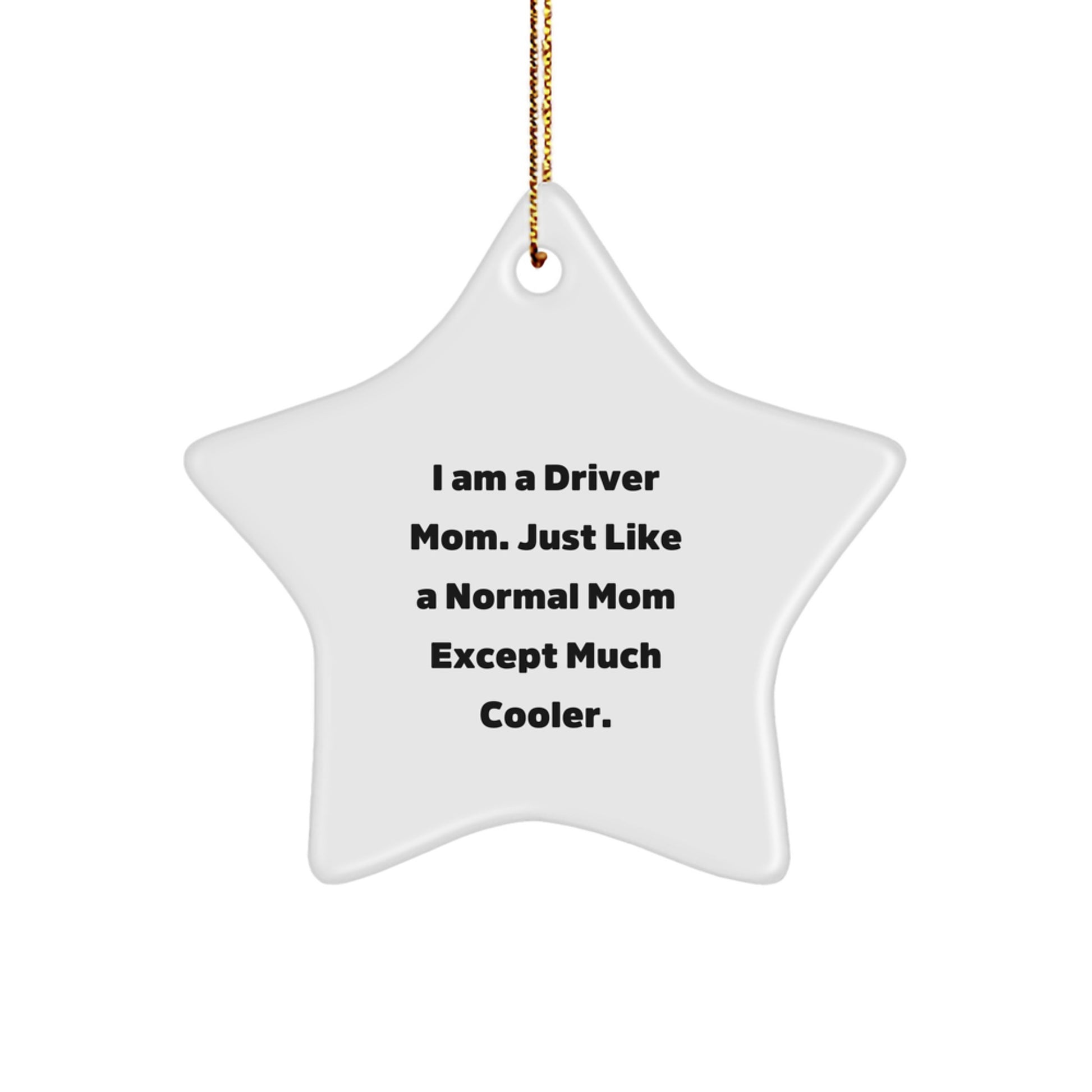 Fun Driver Star Ornament Gifts for Driver Mom, Funny Christmas Unique Gifts from Friends, Family, Coworkers, Men, Women - Image 1