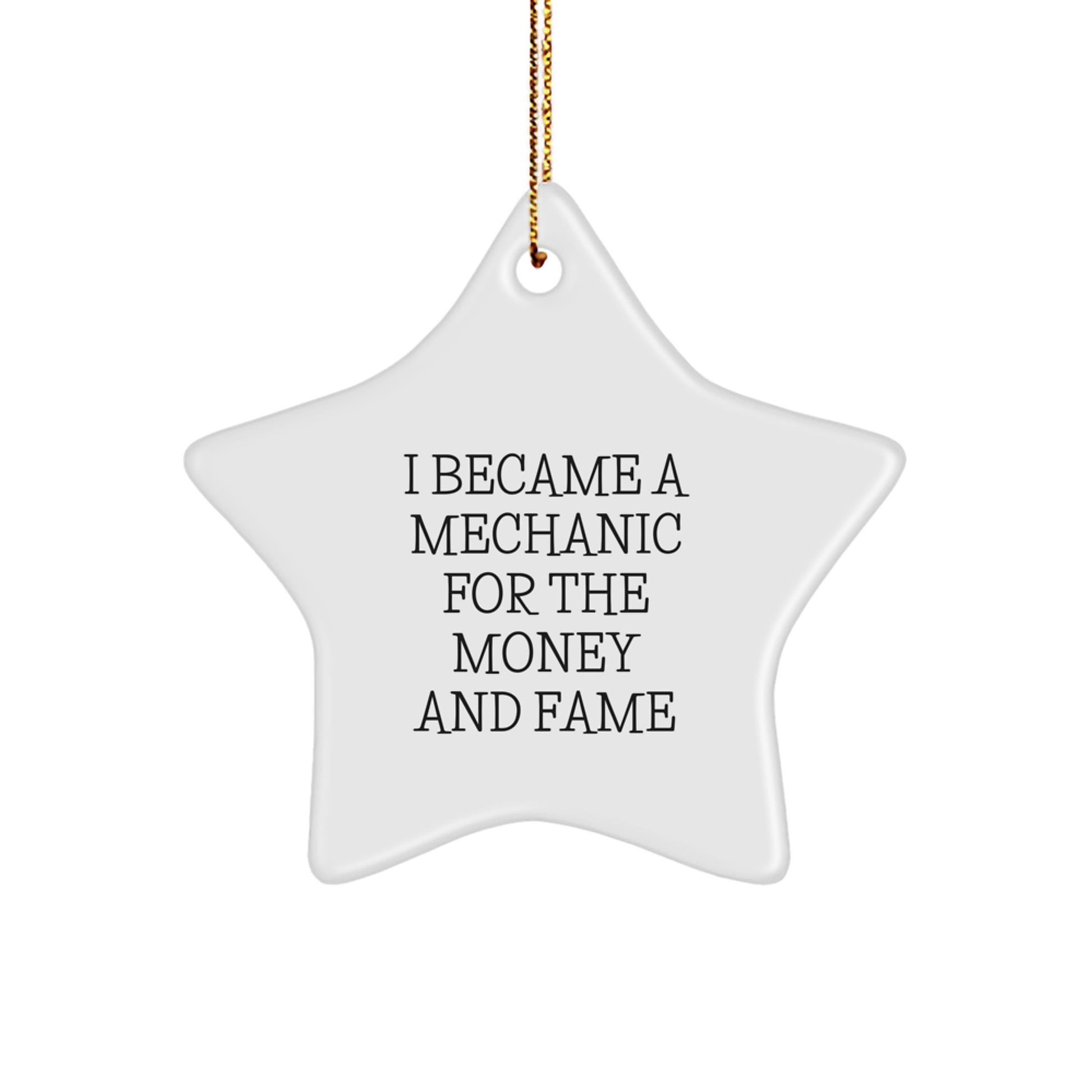 Funny Mechanic Star Ornament Gifts for Men from Mechanic Lovers for Christmas Unique Present - Image 1