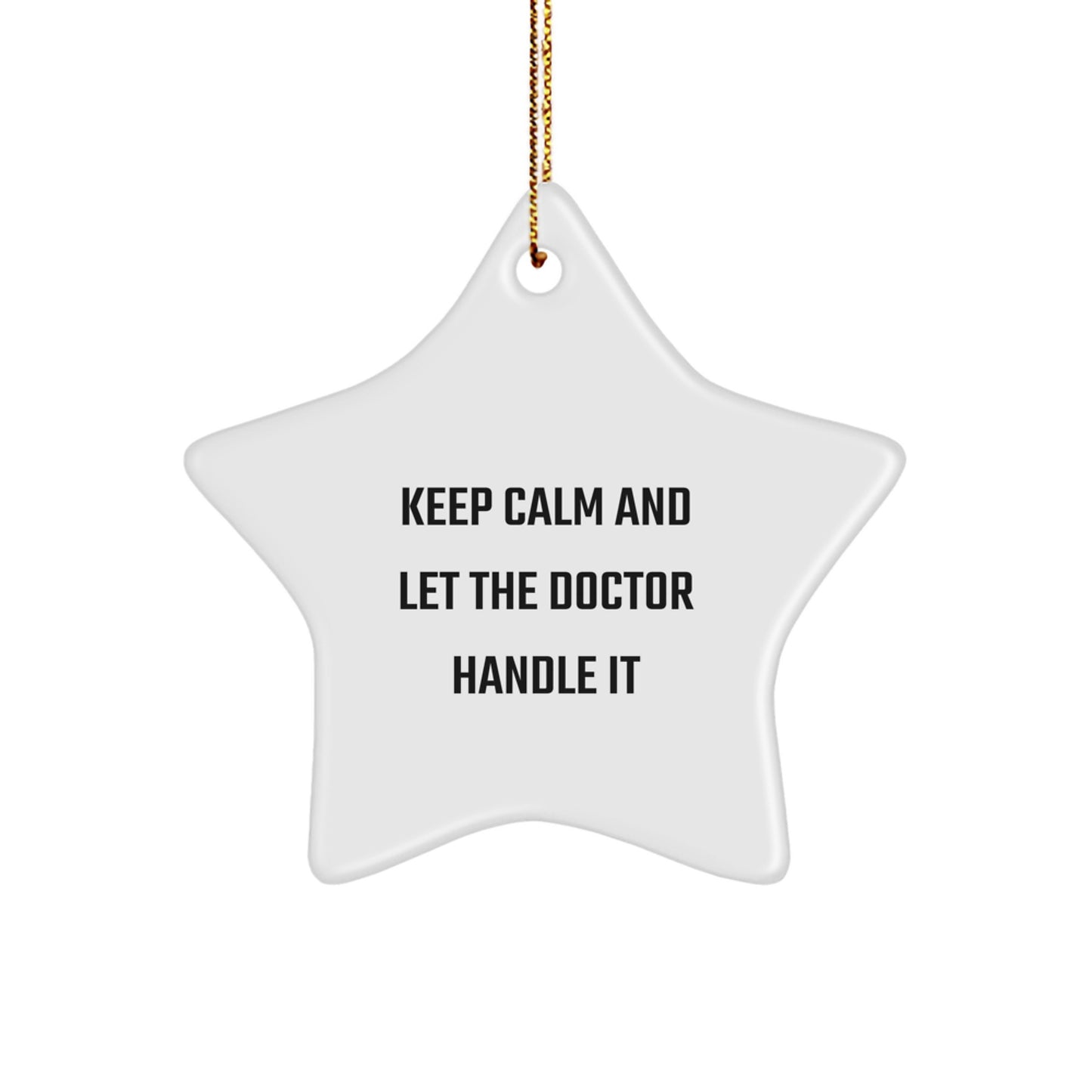 Funny Doctor Star Ornament Gifts from Friends and Family for Christmas Unique Decoration - Image 1