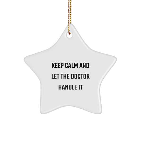 Funny Doctor Star Ornament Gifts from Friends and Family for Christmas Unique Decoration - Image 1