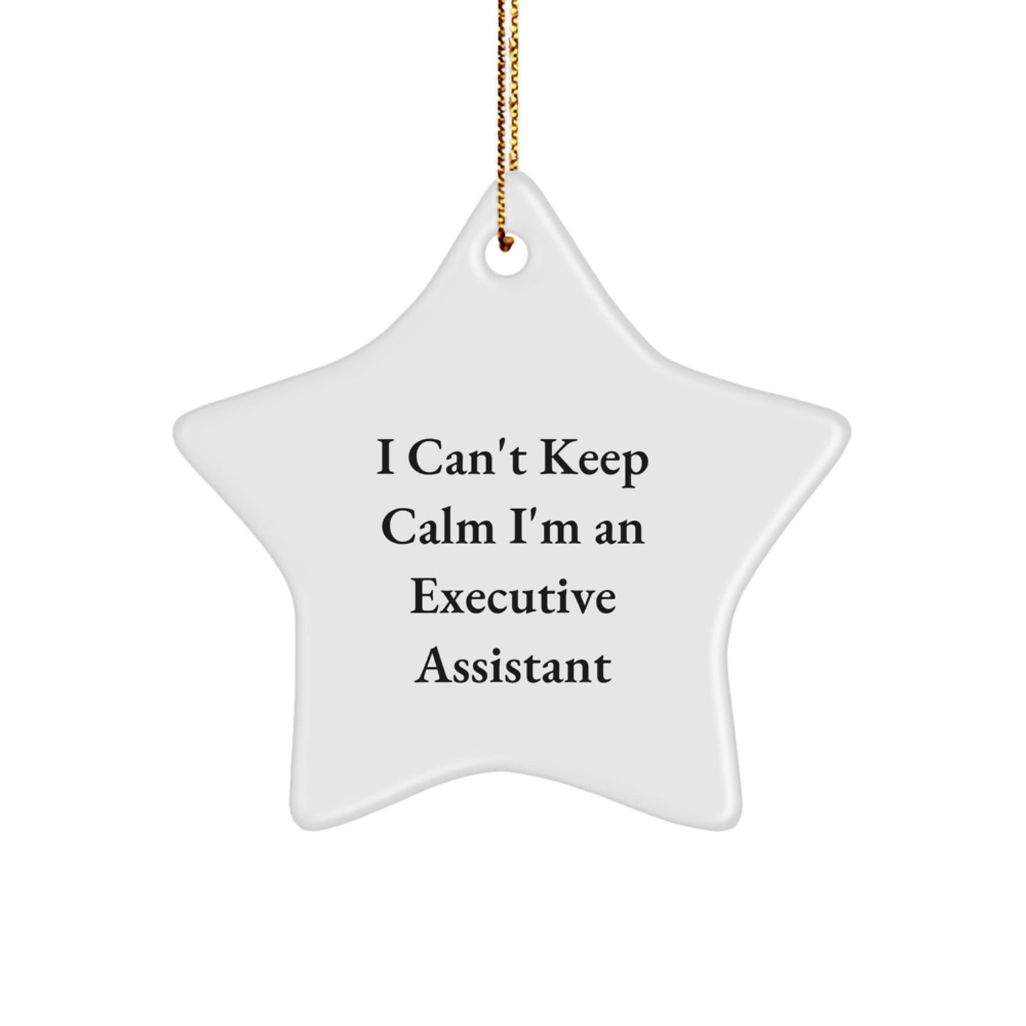 Funny Executive Assistant Star Ornament Gift from Friends for Christmas Unique Decorations - Image 1