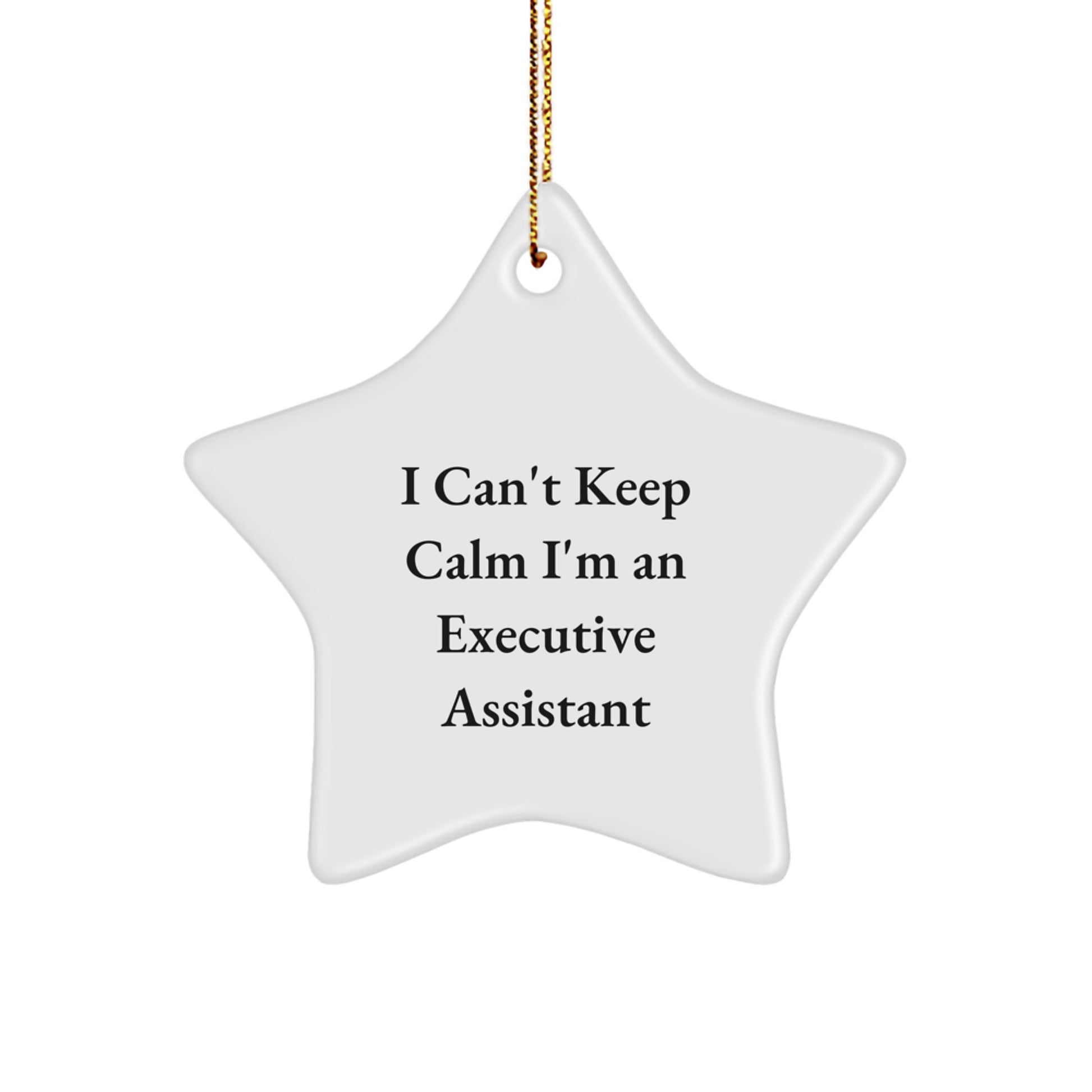 Funny Executive Assistant Star Ornament Gift from Friends for Christmas Unique Decorations - Image 1