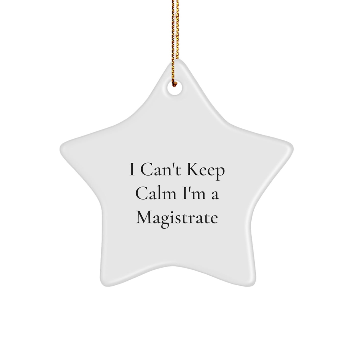 Magistrate Star Ornament Funny Quote Gifts from Family Christmas Unique - Image 1