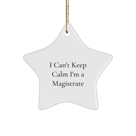 Magistrate Star Ornament Funny Quote Gifts from Family Christmas Unique - Image 1