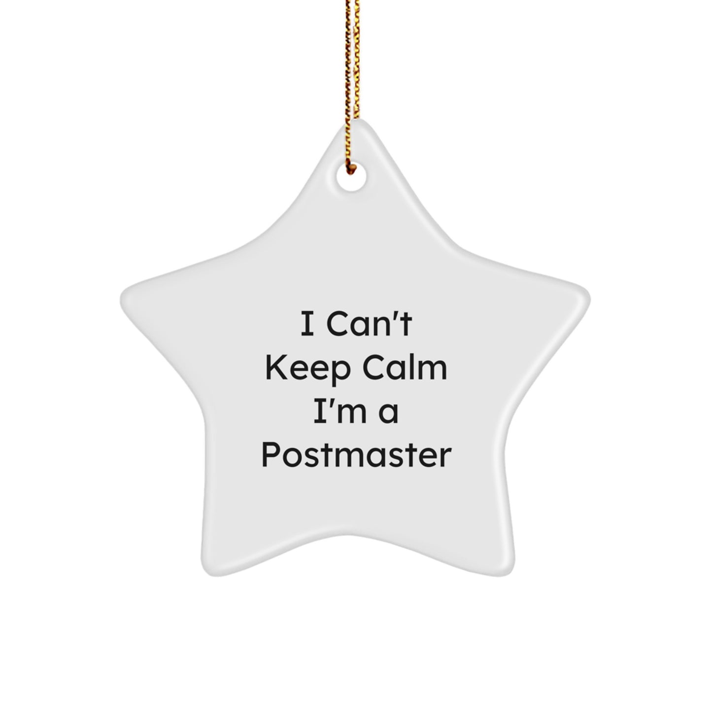 Funny Postmaster Gifts from Friends for Postmaster I'm A Postmaster Star Ornament Christmas Unique Decorations - Image 1