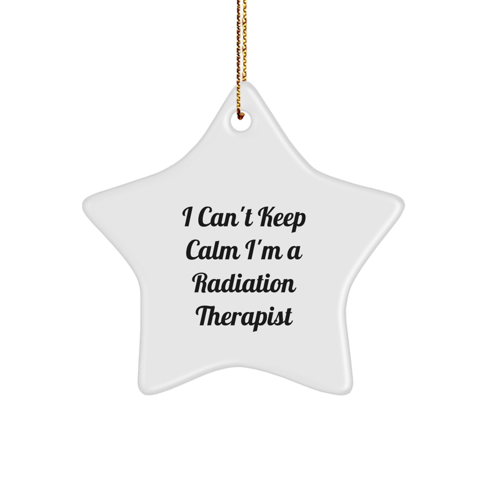 Funny Radiation Therapist Star Ornaments for Christmas Unique Gifts from Friends to Radiation Therapist - Image 1