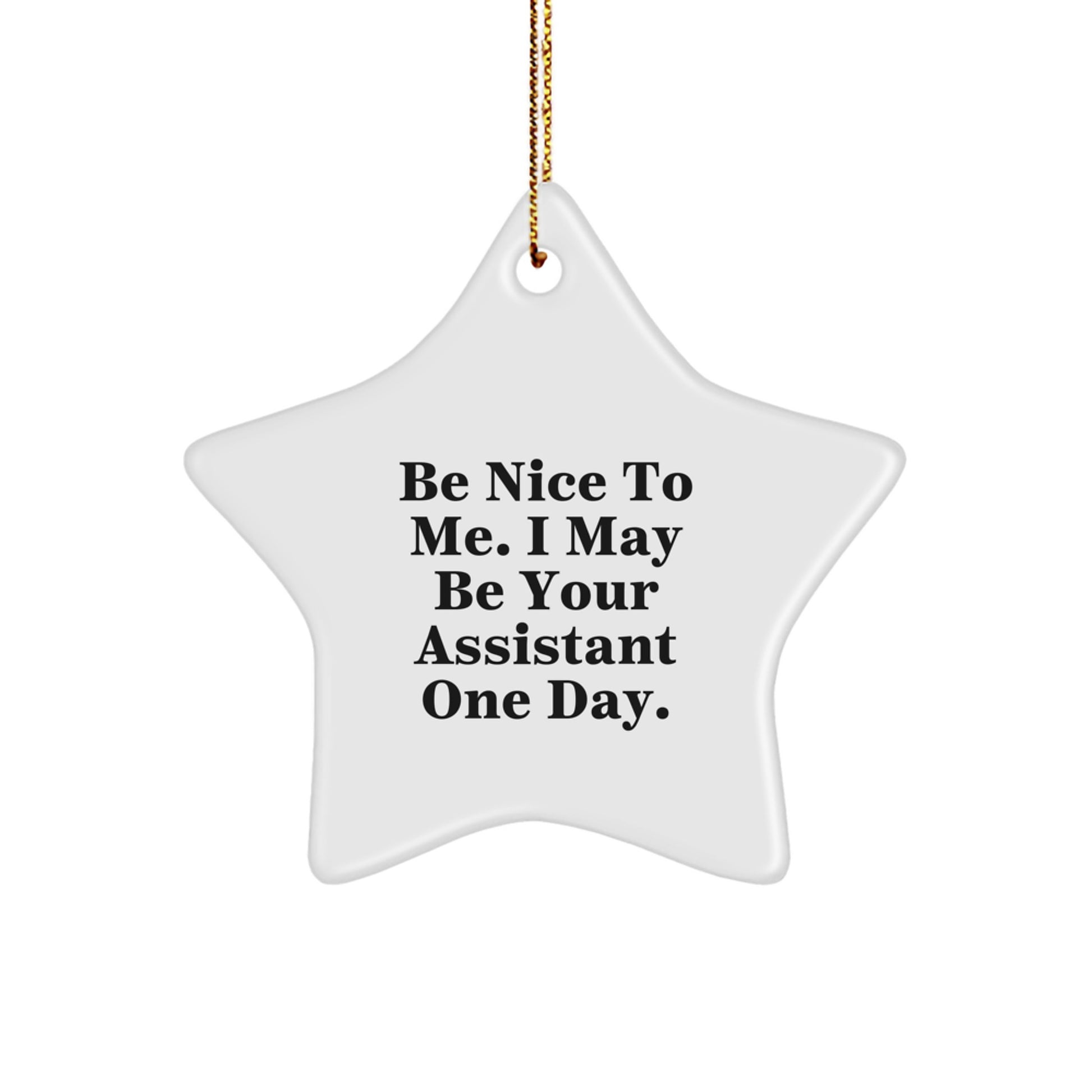 Funny Assistant Star Ornament Gifts from Friends and Family for Christmas Unique Ornaments - Image 1
