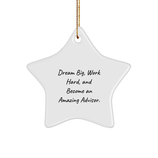 Inspirational Gifts from Men to Amazing Advisor Star Ornaments for Christmas Unique Gifts - Image 1