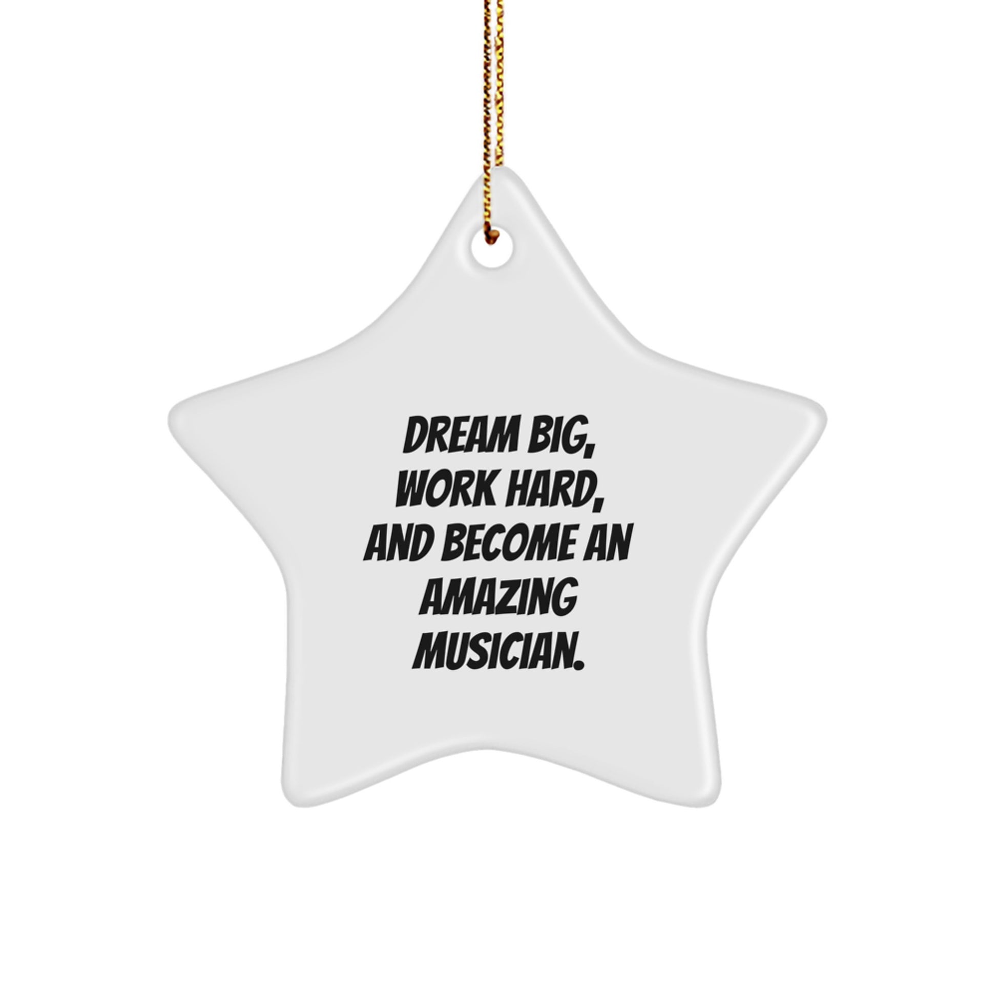 Funny Musician Star Ornament, Gifts for Musician Men, Women, Friends, Family, Christmas Unique Gifts from Friends and Family - Image 1