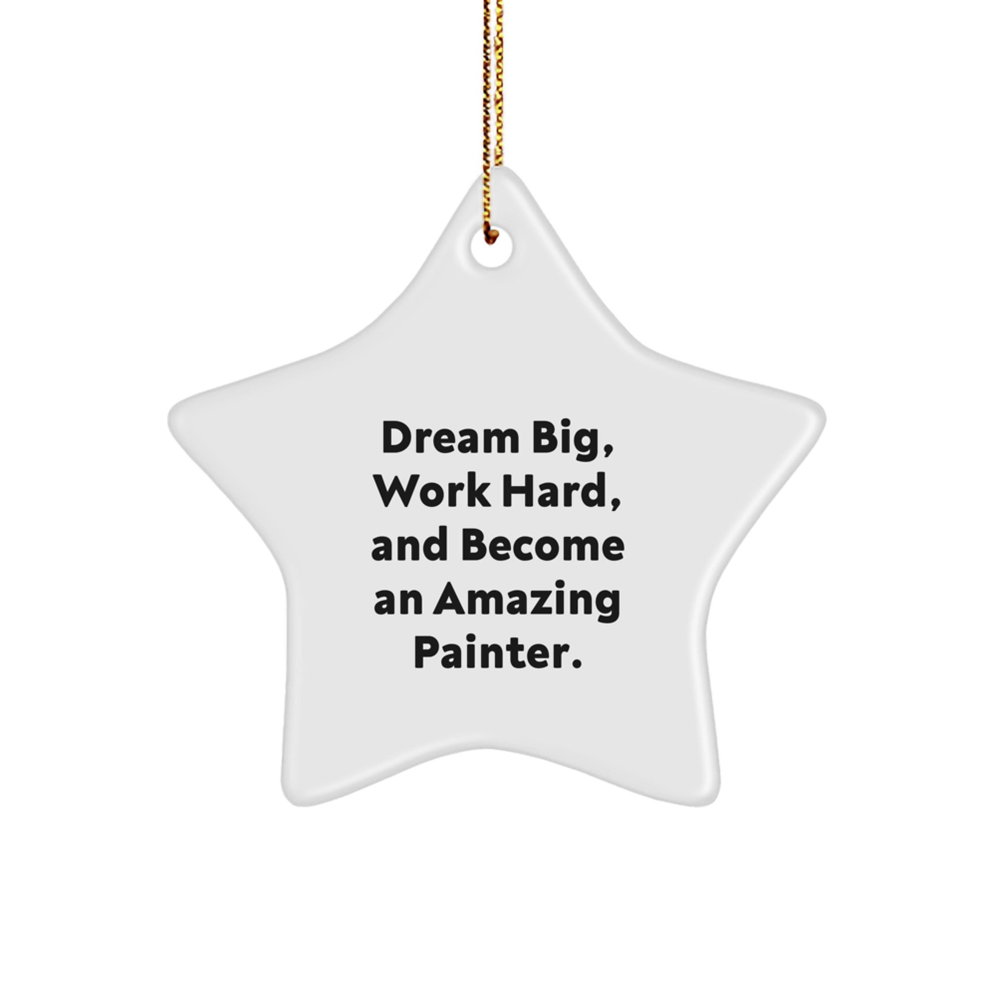 Funny Inspirational Painter Gifts from Friends, Star Ornament for Painter, Christmas Unique Gifts, Gifts for Painter - Image 1