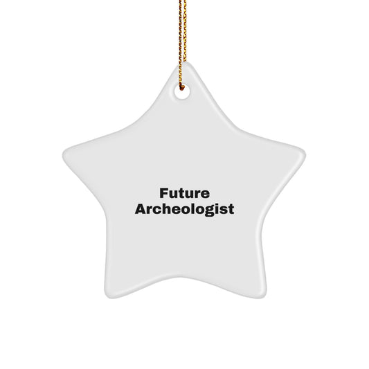 Funny Archeologist Gifts from Friends for Christmas Unique Star Ornament - Image 1