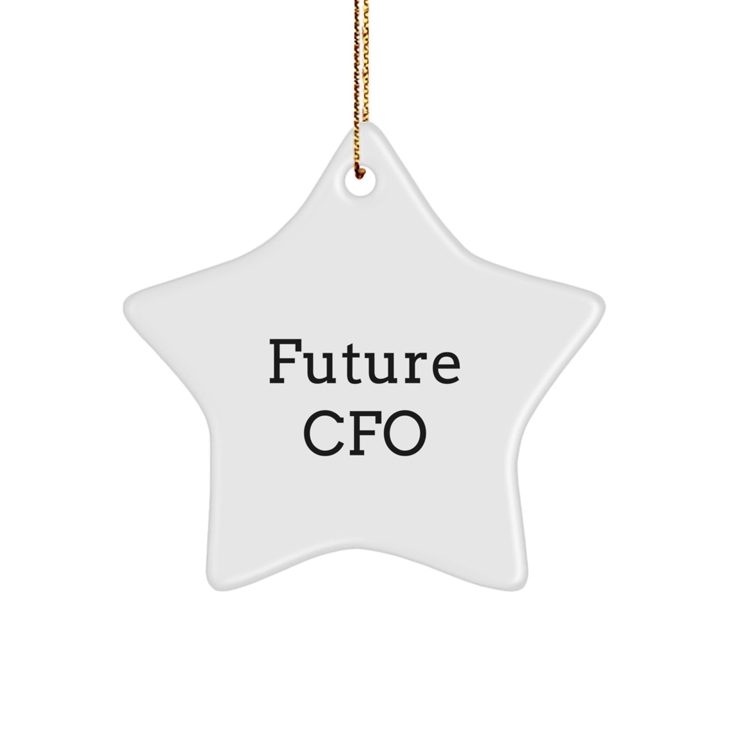 Funny Future CFO Quotes Star Ornament Gifts from Friends for Christmas - Image 1