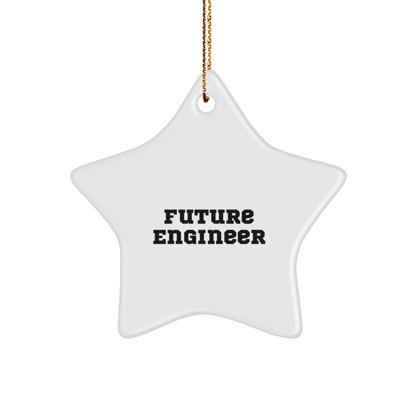 Funny Future Engineer Star Ornament Gifts from Friends for Engineer Coworkers Christmas Unique Gifts - Image 1