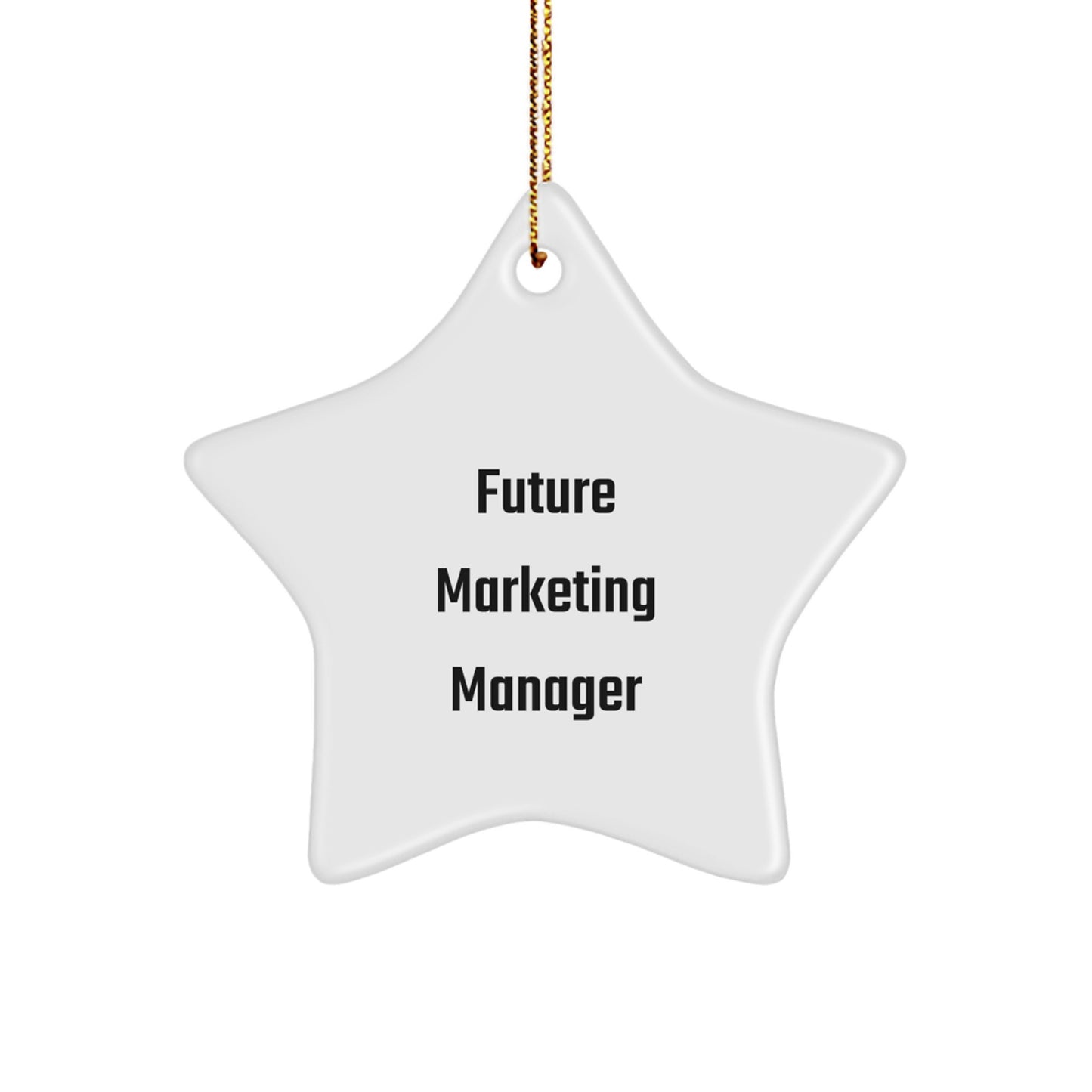 Funny Marketing Manager Gifts for Future Stars, Christmas Unique Star Ornament from Coworkers, Friends, Family - Image 1