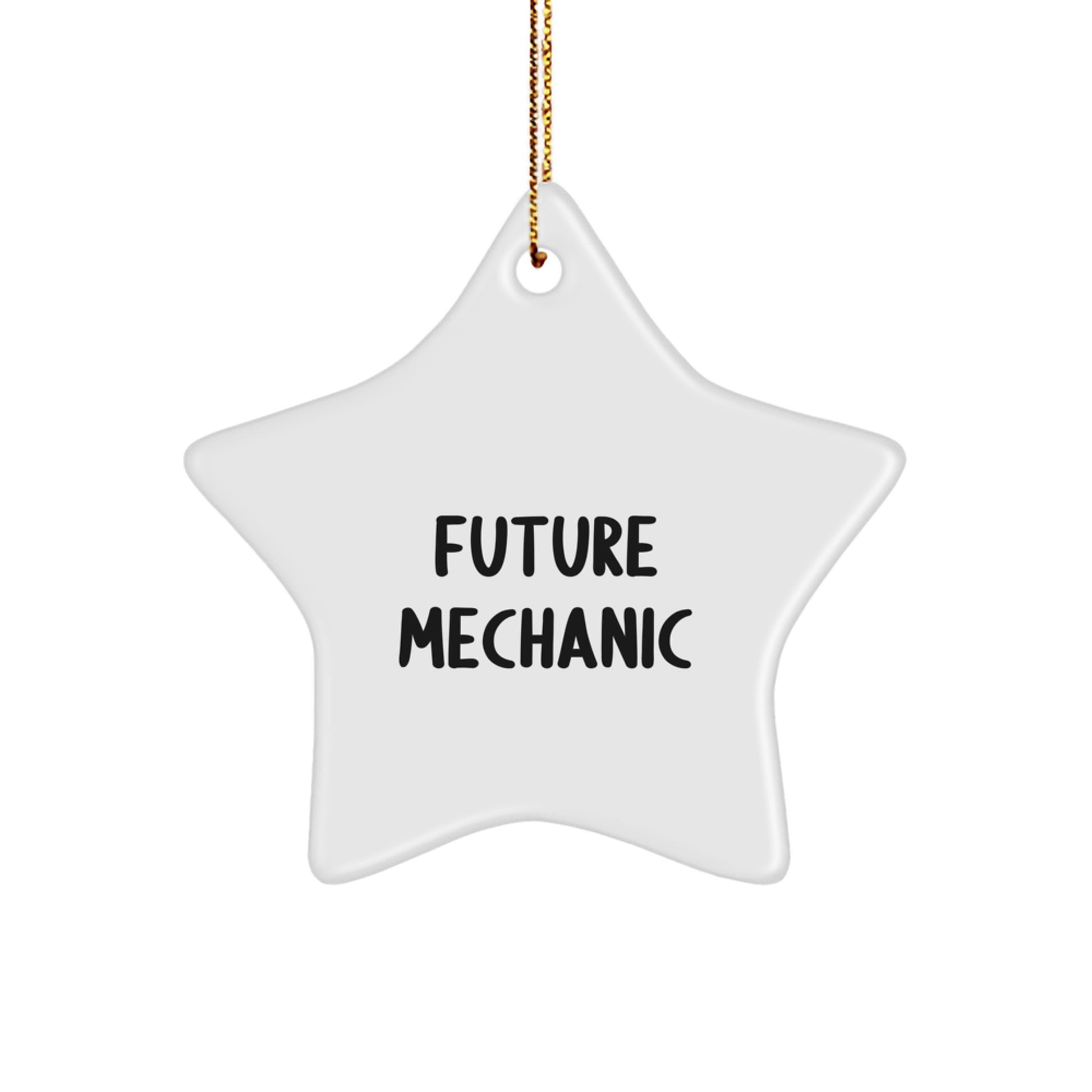 Funny Future Mechanic Star Ornament, Gifts from Family for Mechanic, Christmas Unique Decorations - Image 1