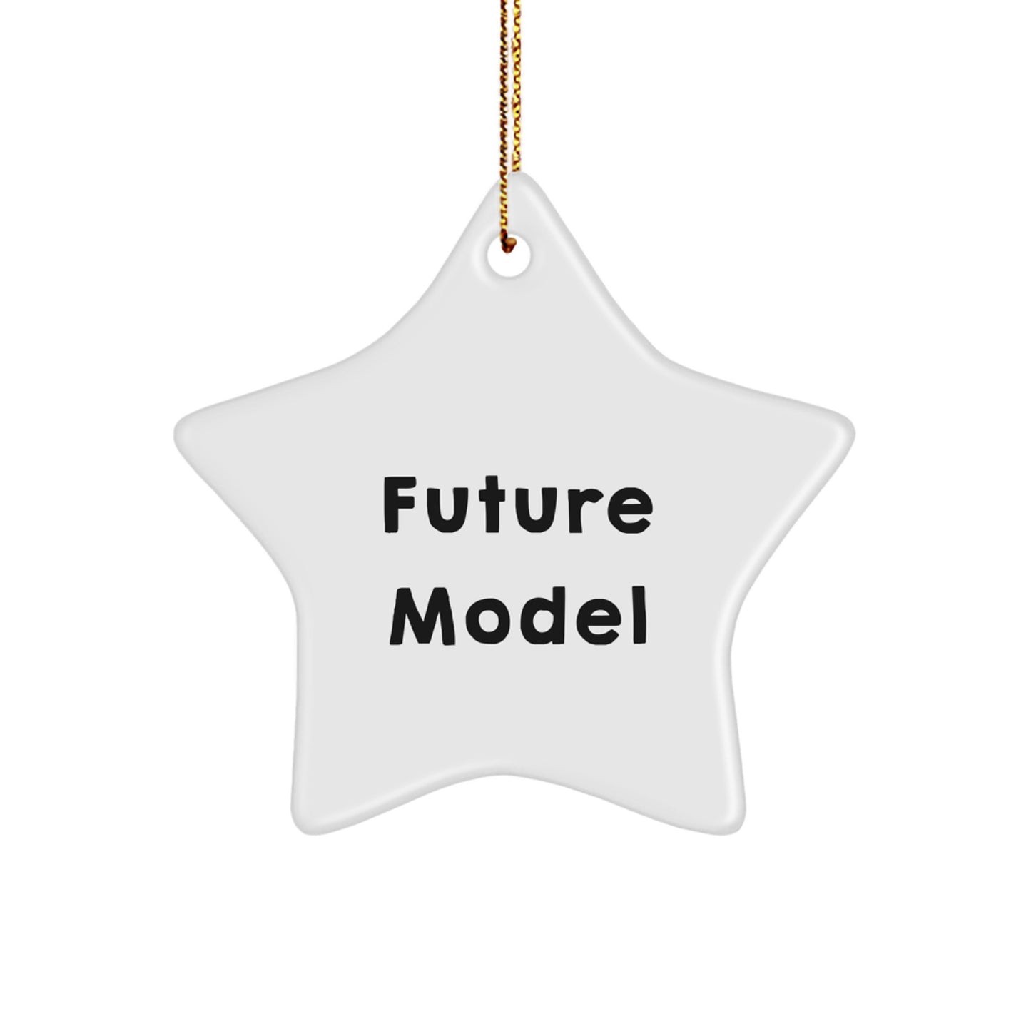 Funny Future Model Star Ornament Gifts for Model Enthusiasts from Friends, Christmas Unique Gifts for Men, Women, Family - Image 1