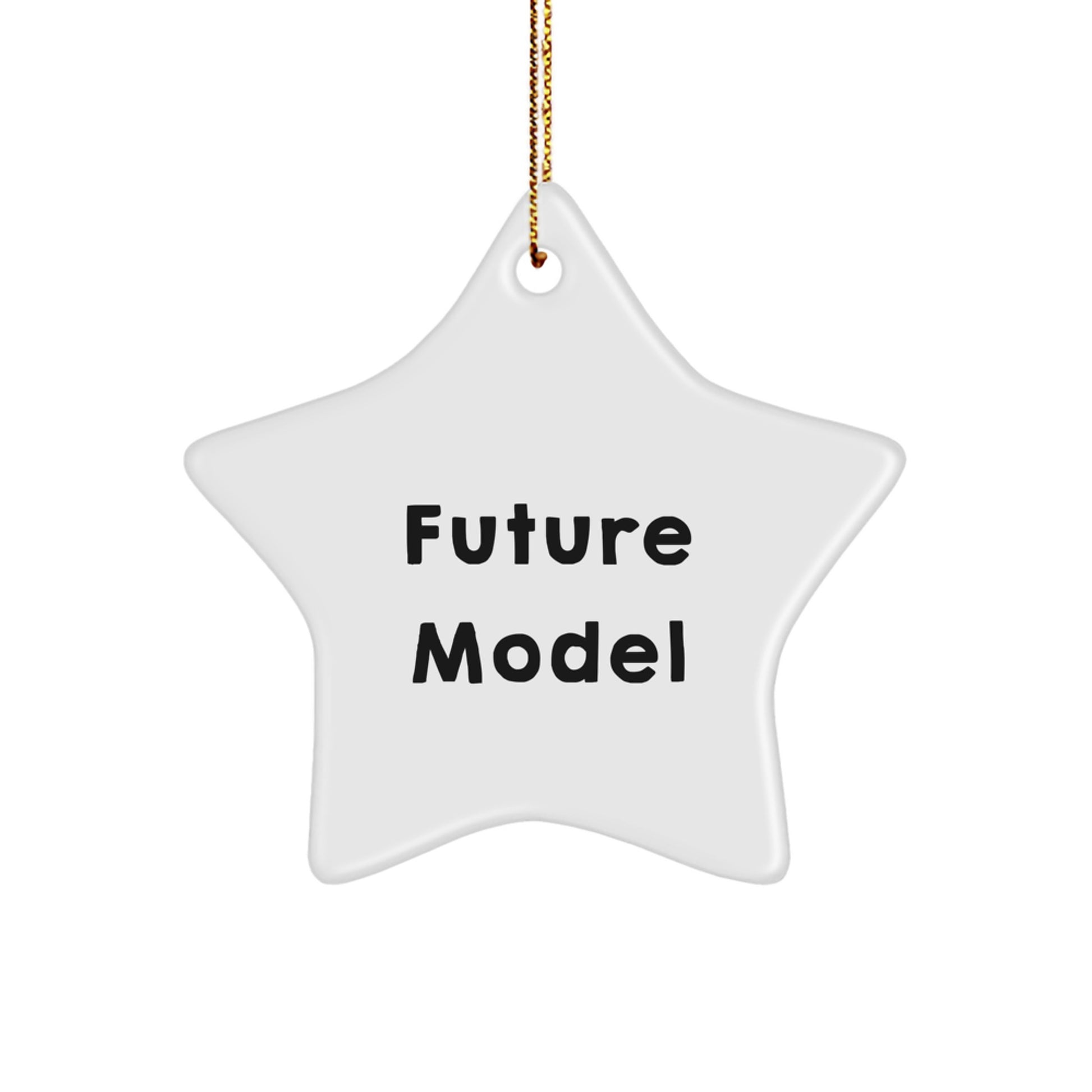 Funny Future Model Star Ornament Gifts for Model Enthusiasts from Friends, Christmas Unique Gifts for Men, Women, Family - Image 1