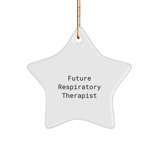 Funny Future Respiratory Therapist Star Ornament, 'You're the Brightest Star in the Hospital' Gifts from Men to Friends for Christmas - Image 1