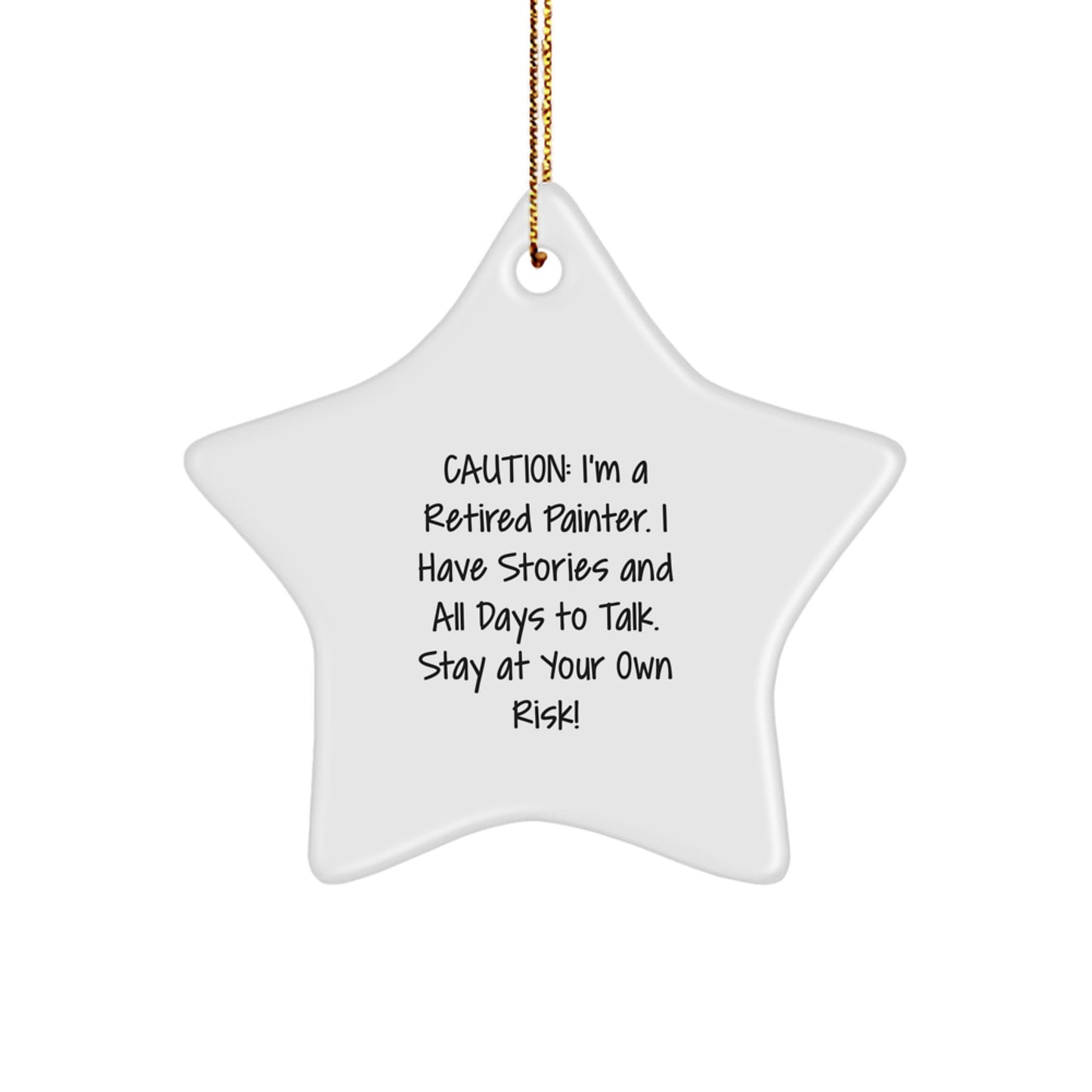 Funny Star Ornament Gifts from Men to Painter Friends at Christmas - Image 1