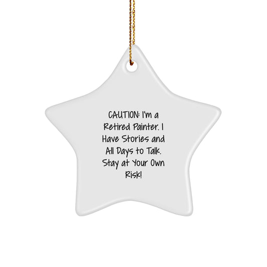 Funny Star Ornament Gifts from Men to Painter Friends at Christmas - Image 1