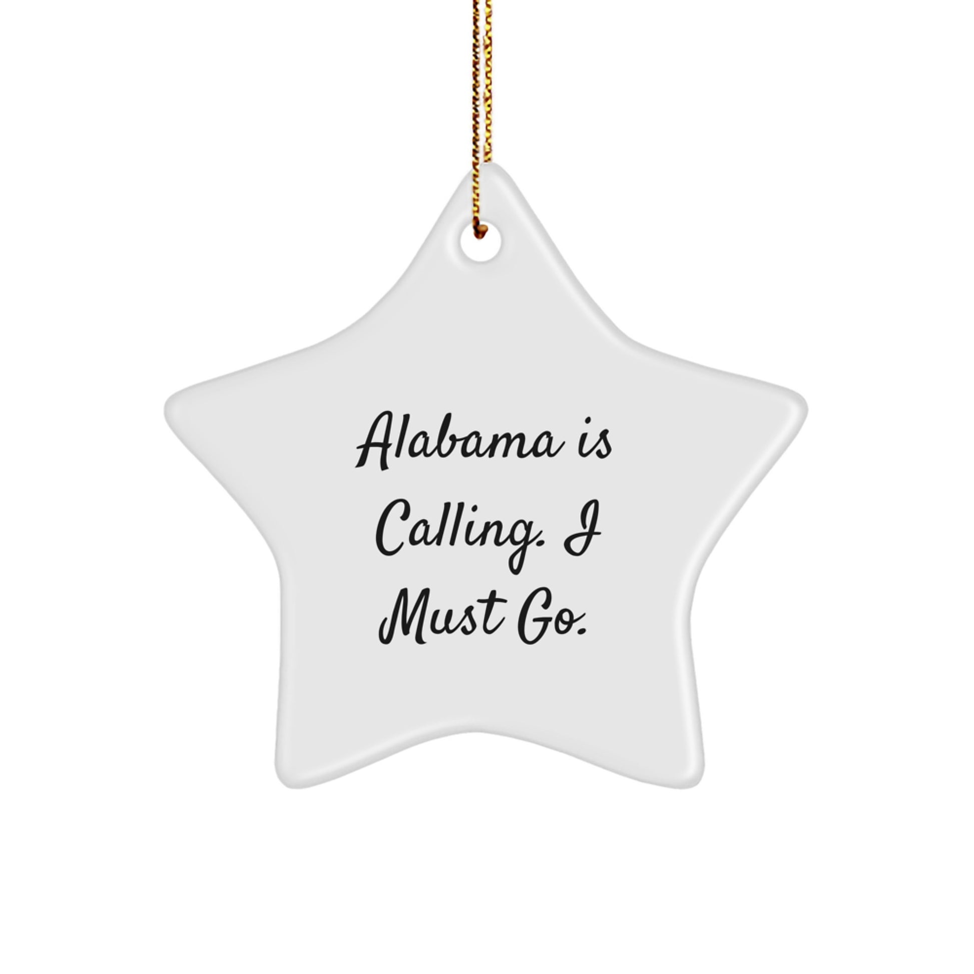Alabama Star Ornament Gifts from Family and Friends for Christmas Unique - Image 1