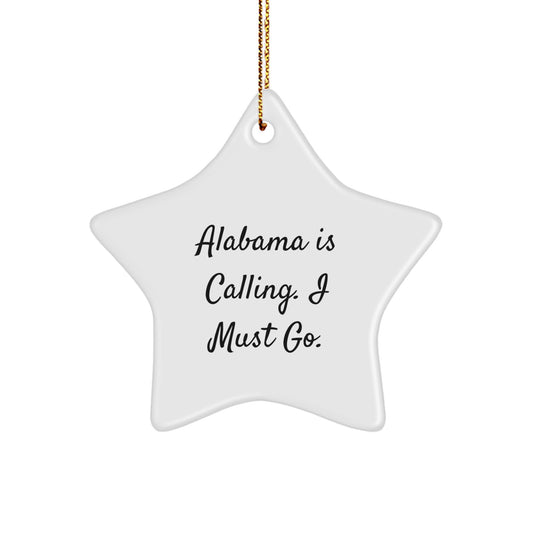 Alabama Star Ornament Gifts from Family and Friends for Christmas Unique - Image 1