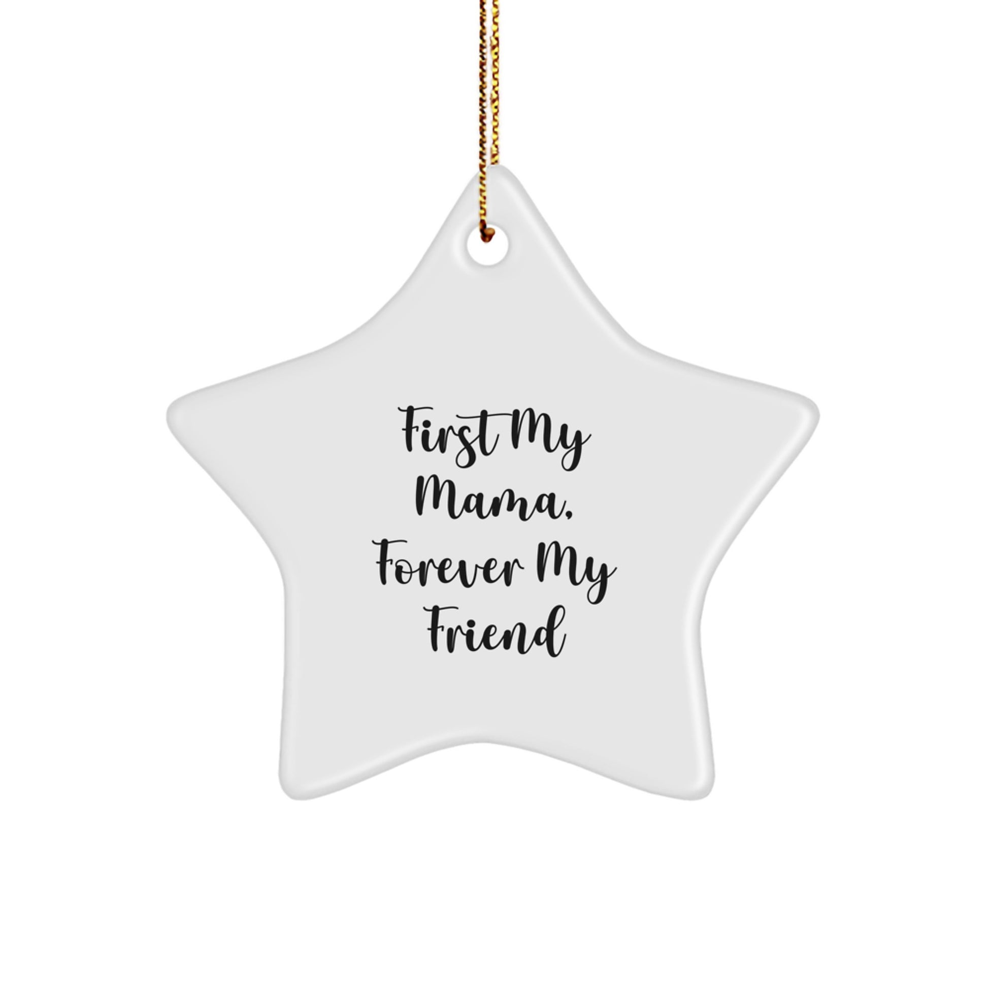 Funny Mama Star Ornament Gifts from Men to Mama for Christmas Unique Gifts - Image 1