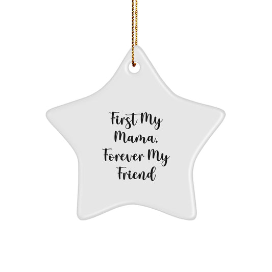 Funny Mama Star Ornament Gifts from Men to Mama for Christmas Unique Gifts - Image 1