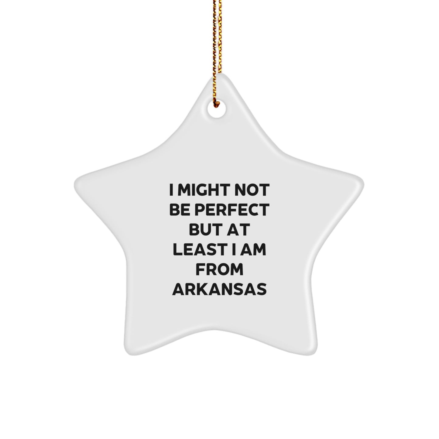 Funny Arkansas Star Ornament Gifts from Men to Friends, Perfect for Christmas Unique Gifts from Arkansas - Image 1