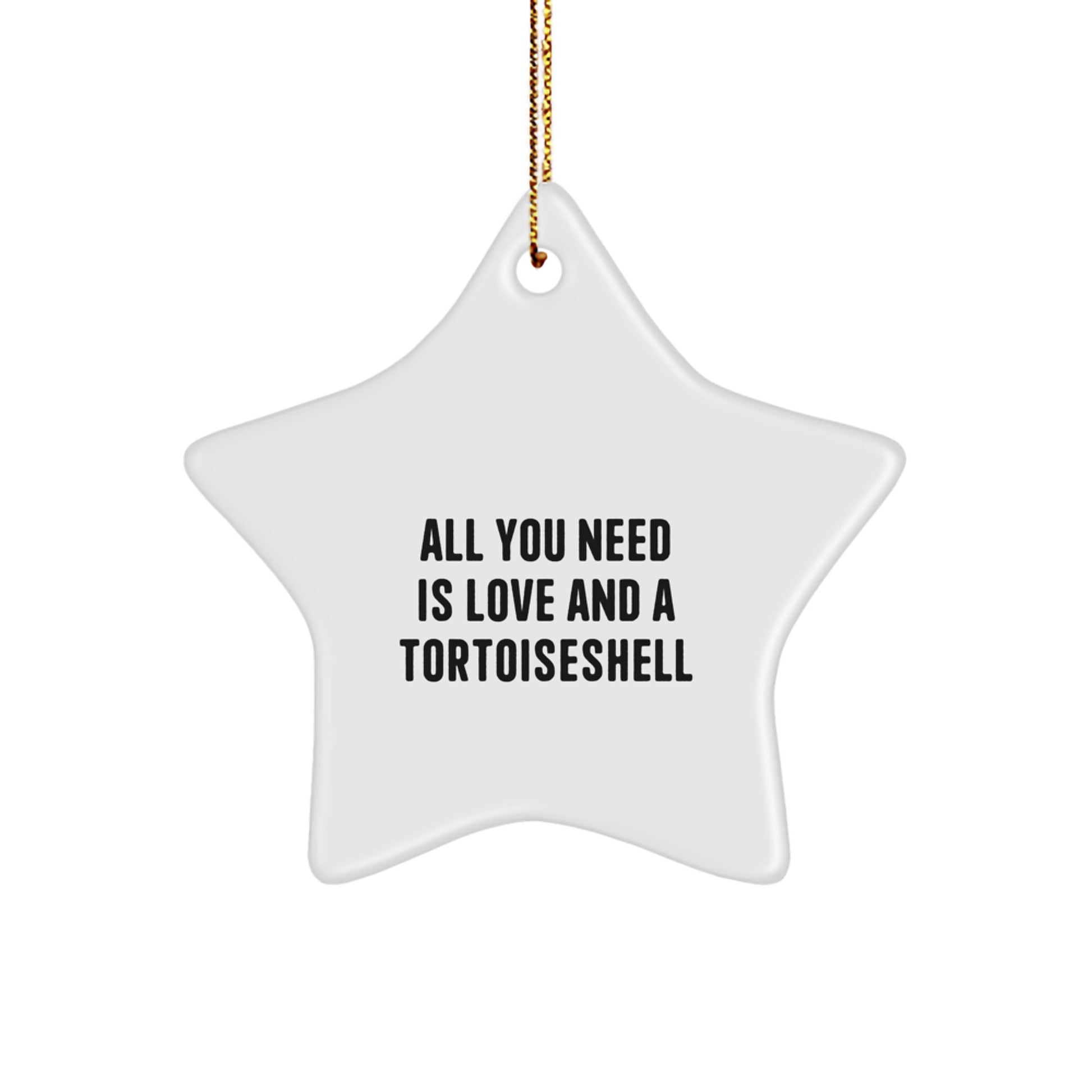 Tortoiseshell Cat Star Ornament Gifts from Friends for Christmas Celebration - Image 1