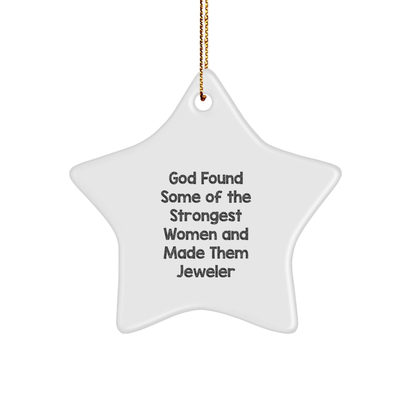 Funny Inspirational Gifts from Men to Women Jeweler Star Ornament for Christmas Unique - Image 1
