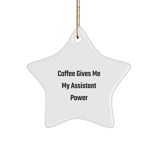 Funny Assistant Gifts for Men, Star Ornament, Christmas Unique Gifts from Friends - Image 1