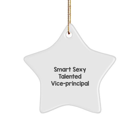 Smart Sexy Talented Vice-Principal Ornaments, Funny Gift for Men, Women, Friends, Coworkers, Family, Christmas Unique Gifts from Friends - Image 1