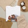 White T-shirt with "I Rub. I Smoke. I Rest." BBQ graphic, lifestyle flat-lay