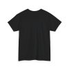 Plain black T-shirt, back view
