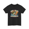 Black T-shirt with "Catch and Release My Responsibilities" fishing graphic, front view