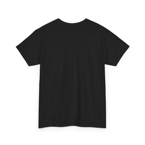 Plain black T-shirt, back view