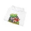 Folded white hoodie showing "Par Is a Suggestion" golf graphic