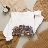 Close-up of the "The Homeowner Changed One Thing. Six Trades Got Involved." six trades change order design on the sweatshirt