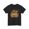 Black T-shirt with "Deer Season Is My Personality Now" hunting graphic, front view