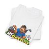 Folded white T-shirt showing "My Best Shot Is an Excuse" golf graphic