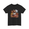 Black T-shirt with "I Rub. I Smoke. I Rest." BBQ graphic, front view