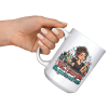 Yes, I Saw You. No, You're Not Next. 15oz mug - raised angle Yes, I Saw You. No, You're Not Next. funny 15oz white coffee mug, raised at an angle