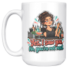 Yes, I Saw You. No, You're Not Next. 15oz mug - left handle Yes, I Saw You. No, You're Not Next. funny 15oz white coffee mug, front view, left handle
