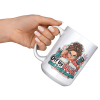 Off by 0.01 and I Will Find You. 15oz mug - raised angle Off by $0.01 and I Will Find You. funny 15oz white coffee mug, raised at an angle