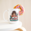 Off by 0.01 and I Will Find You. 15oz mug - with a donut Off by $0.01 and I Will Find You. funny 15oz white coffee mug, on a table with a donut