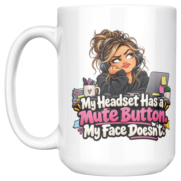 The same design on the other side of the white 15oz mug