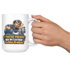 I Fixed the Vibration. Now We Can Hear the Other Problems. 15oz mug - cheers I Fixed the Vibration. Now We Can Hear the Other Problems. funny 15oz white coffee mug, held up in a cheers